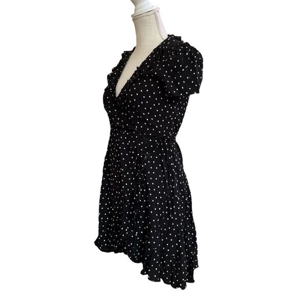 NWT Sunday Best Aritza New Ruffle Black Wrap Size XS - Picture 5 of 8